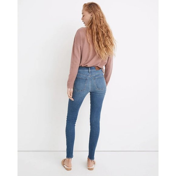 Madewell Button Fly 9" High Rise Skinny Jeans - Picture 4 of 8